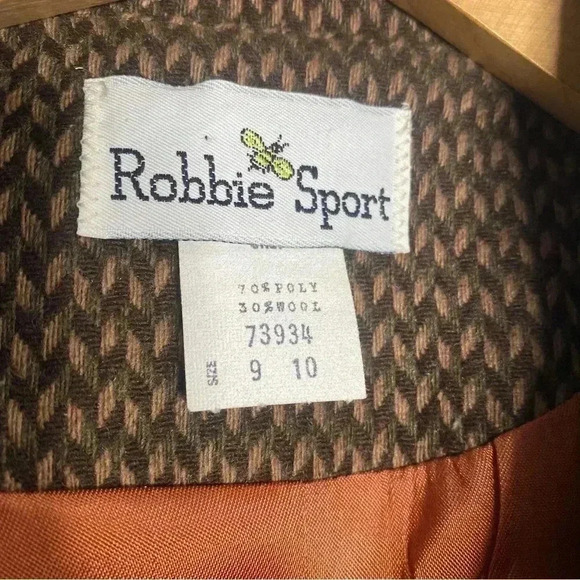 Robbie Sport vintage 80’s made in the USA western crop wool blend blazer SZ-9/10 - Picture 7 of 9